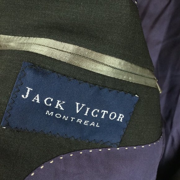 Jack Victor Black 3Sixty5 Wool Suit Jacket - Picture 4 of 5